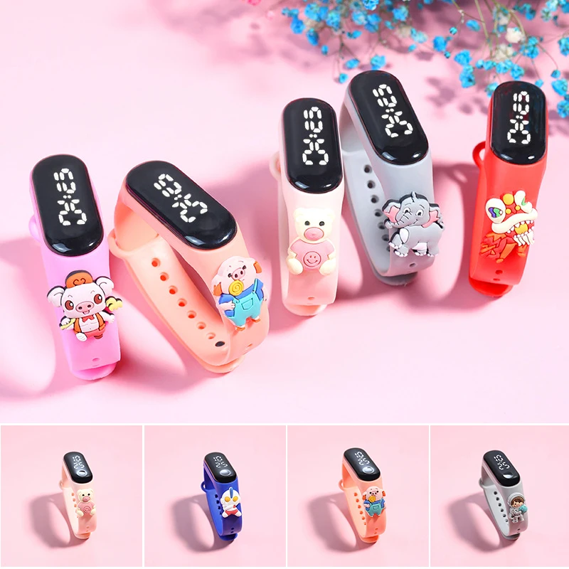 Hot Cartoon Doll Watch Led Children's Student Electronic Watch Luminous Touchs Electronic Watch Student Waterproof Kids Watch