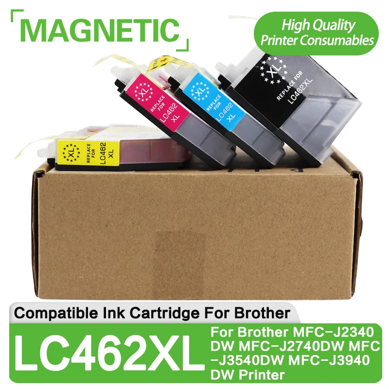 LC462 LC462XL 462XL Compatible Ink Cartridge For Brother MFC-J2340DW MFC-J2740DW MFC-J3540DW MFC-J3940DW J2340DW J2740DW Printer