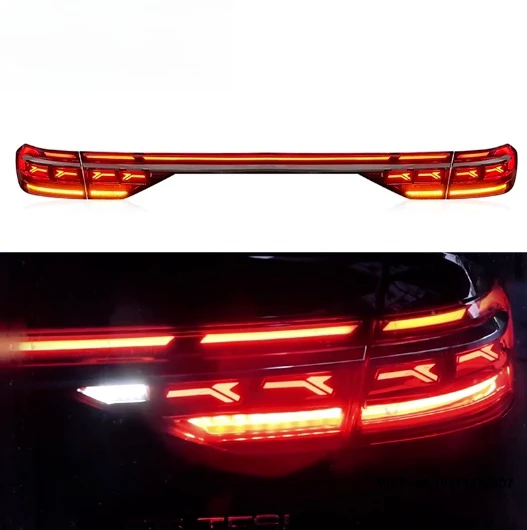 

SJC Car Accessories forAudi A8 LED Taillights 2018-2022 Rear Lights Dynamic Turn Signal Rear Lights Fog Light Plug and Play