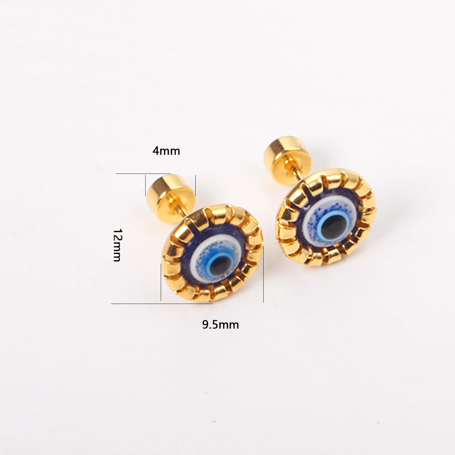 LUXUKISSKIDS Color Acrylic Heart Animal Strawberry Piercing сережки Cute Earrings Woman/Girl Stud Surgical Steel Hyposensitivity