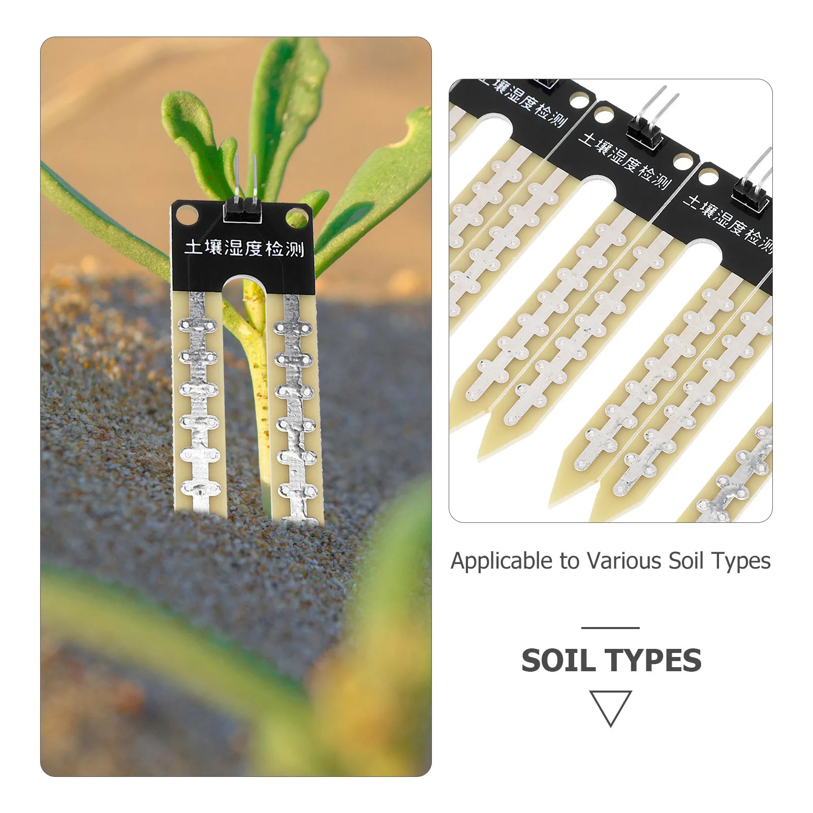 

8Pcs Soil Sensor Highly Sensitive Versatile Usage in Agriculture Gardening Testing Tool Water and Humidity Meter in Plants