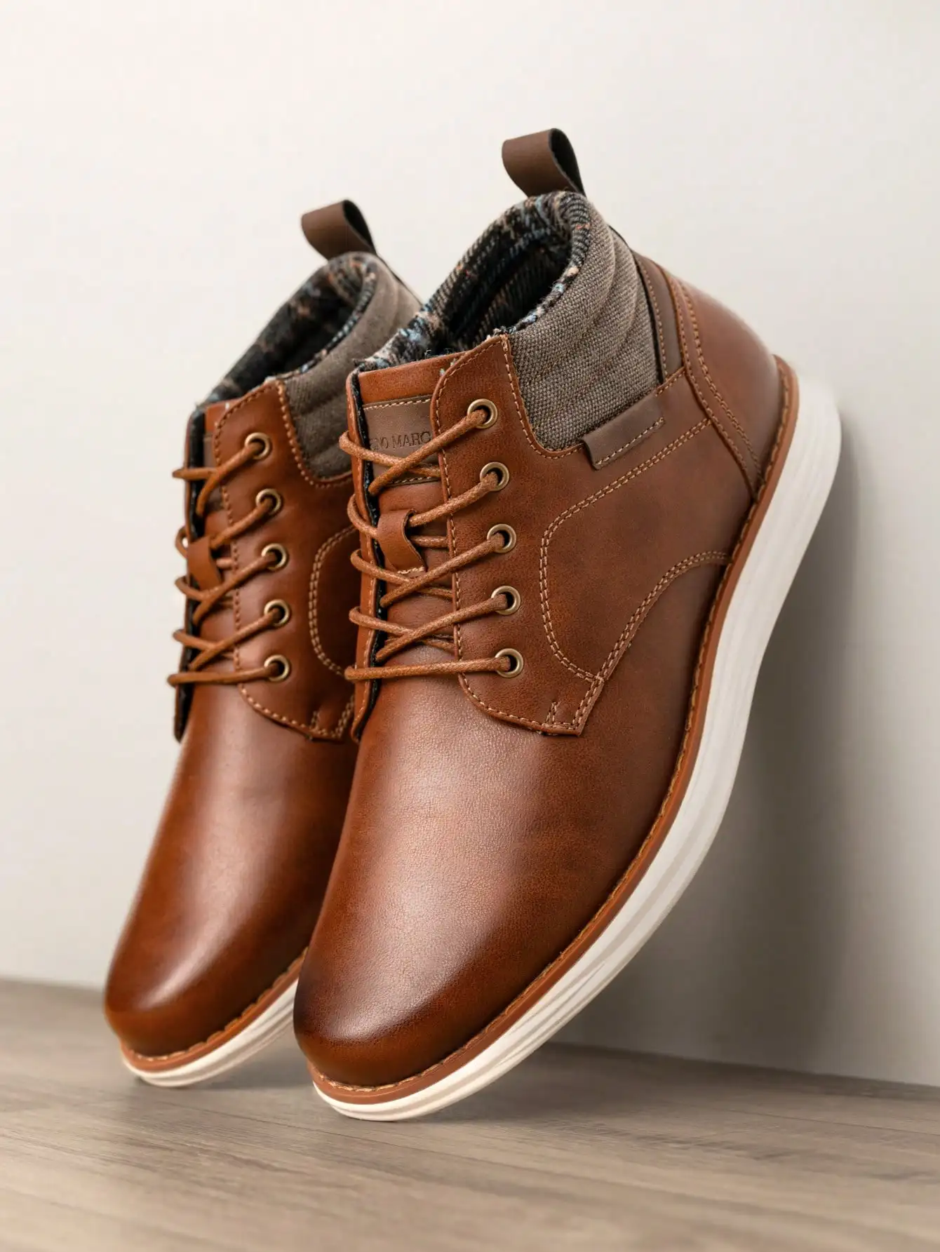 Men’s Mid‑Top Chukka Sneakers, Lace‑Up Dress Boots, Business Casual Ankle Shoes for Men, Comfort Versatile Footwear, Classic Stylish Chukka Boots for Office Work, Business Commute, Daily Walking, Weekend Gathering and All‑Day Everyday Casual Wear