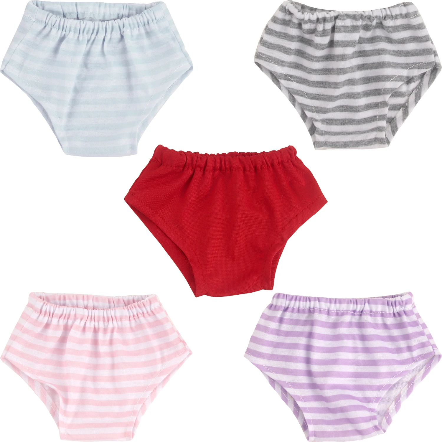 Doll Accessories Underwear Cute Red and striped Underpants, shorts For 18-inch American & OG Girl Dolls 43cm Baby Newborn Doll