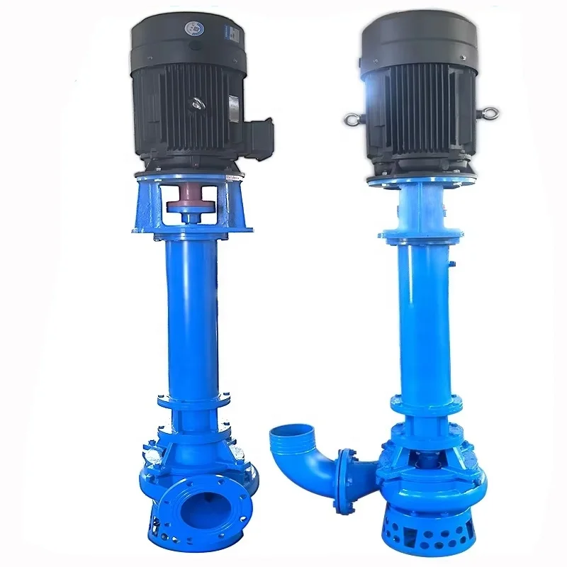 Pompa per liquami sommersa verticale Pompa per fango ad alto sollevamento per dragaggio sul fondo del fiume Pompe per fognature e pompaggio della sabbia Aspirazione della sabbia delle acque reflue
