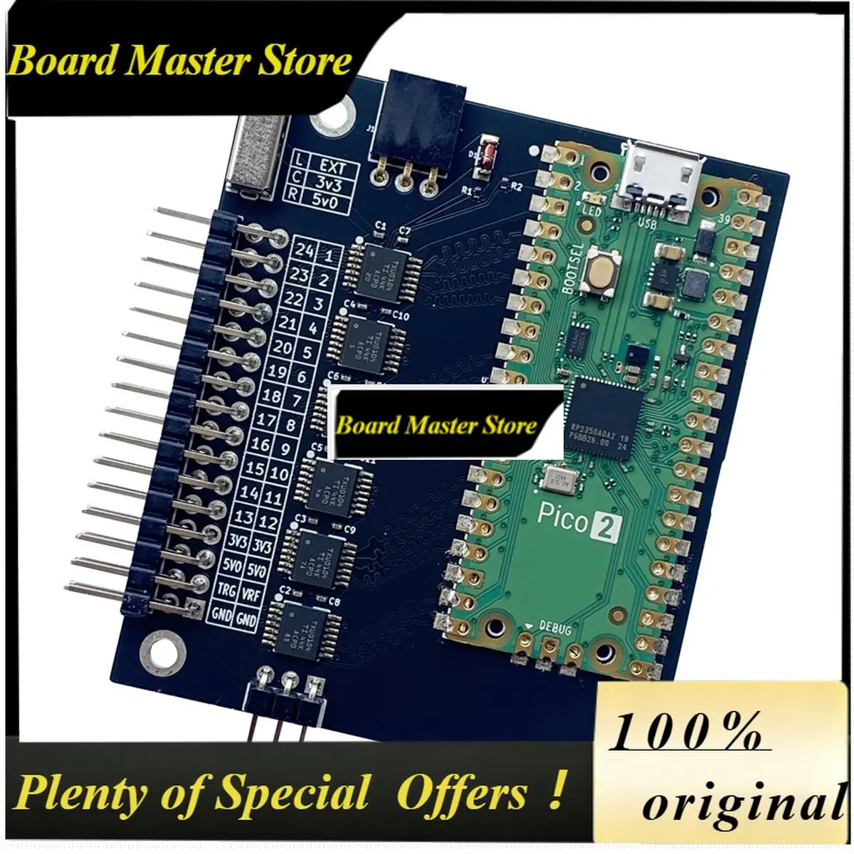 BoMaSLogicAnalyzer V6.0 400MHz 24 Channel Logic Analyzer With Test Hook Clip Software Is Available For , OSX And Linux