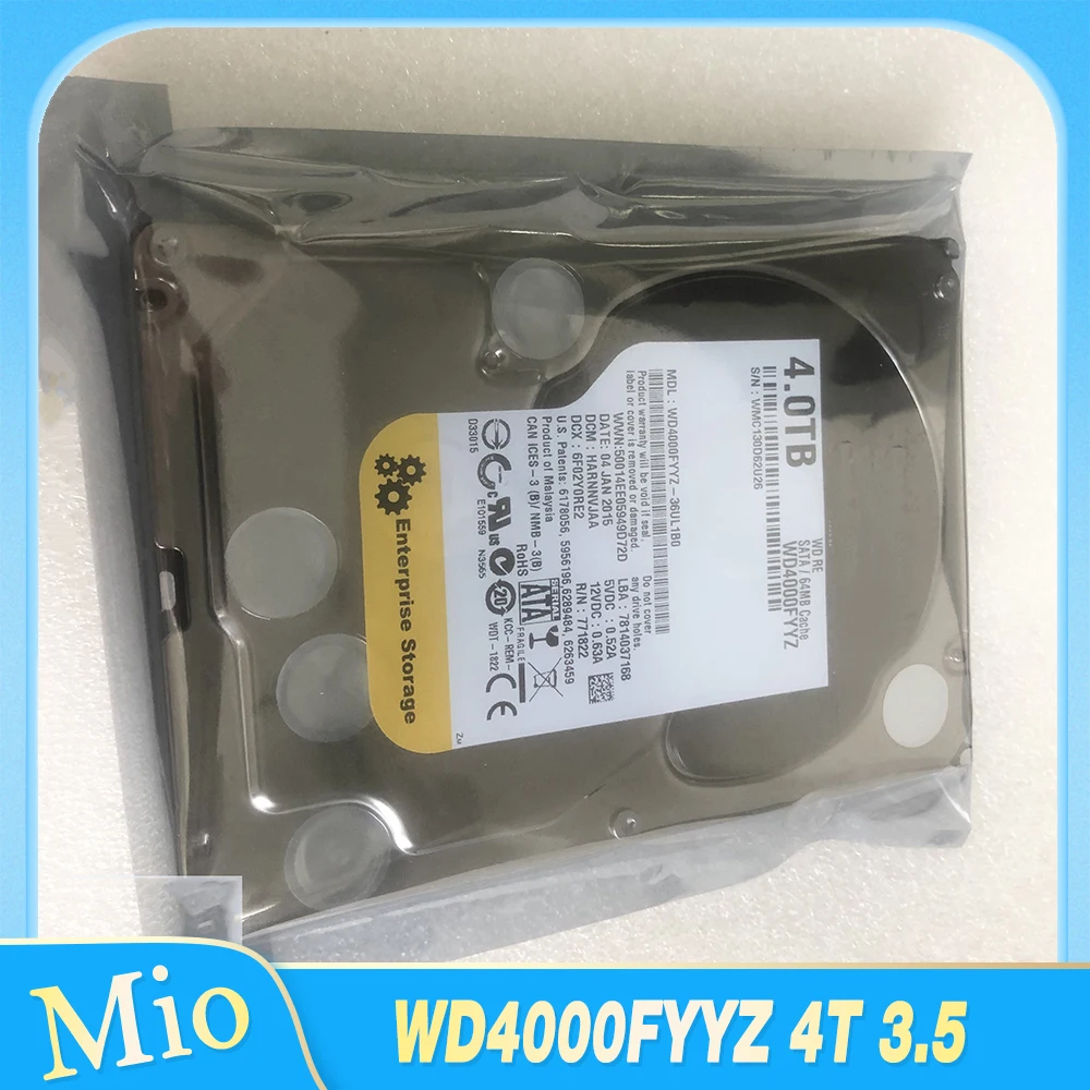 Monitoring Desktop Hard Disk Enterprise Server 7200 RPM WD4000FYYZ 4T 3.5