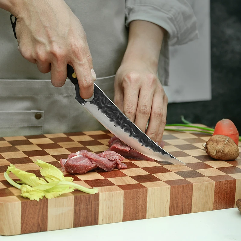 Forged Kitchen Knives Boning Slicing Meat Cleaver Butcher Knife Japanese Chef Knife Professional Cooking Sushi Vegetable Cutter