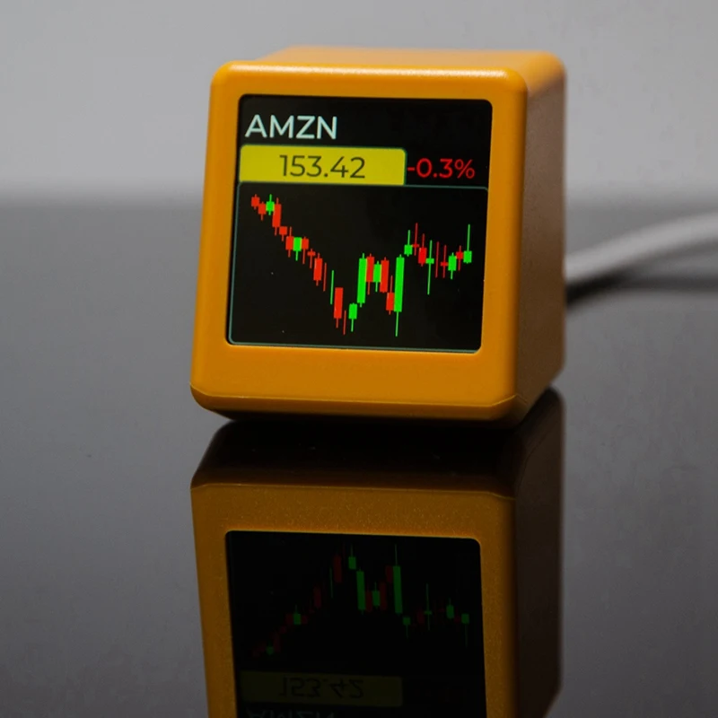 لـ Nerdminer Bitcoin Cryptocurrency Display Stocks، معدل تبادل العملات، جهاز تعقب الأسعار، ساعة وقت الطقس