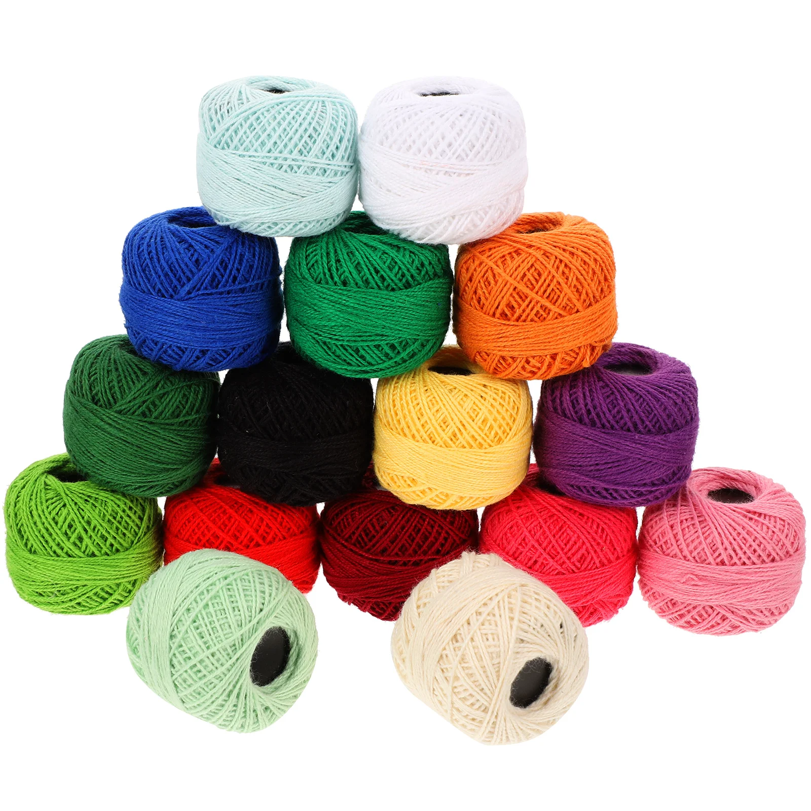 

16pcs Embroidery Thread Cross Stitch Supplies Variegated Floss Skeins Sewing Material DIY Craft Lightweight Portable