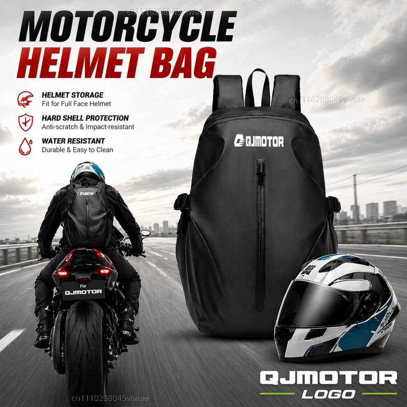 

Рюкзак Knight для мотоциклетного шлема, сумка для путешествий, водонепроницаемая, большой вместимости, для QJMOTOR SRT SRV SRK 300 350 400 500 700