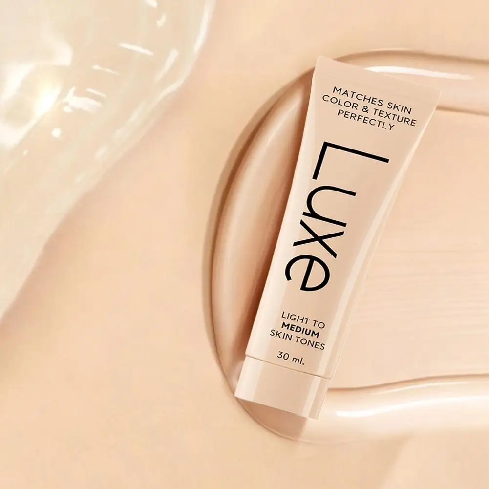 Luxe Color Changing Foundation,  30ml Hydrating Tinted sunscreen Foundation,Natural Skin Tone Matching Foundation Moisturizer