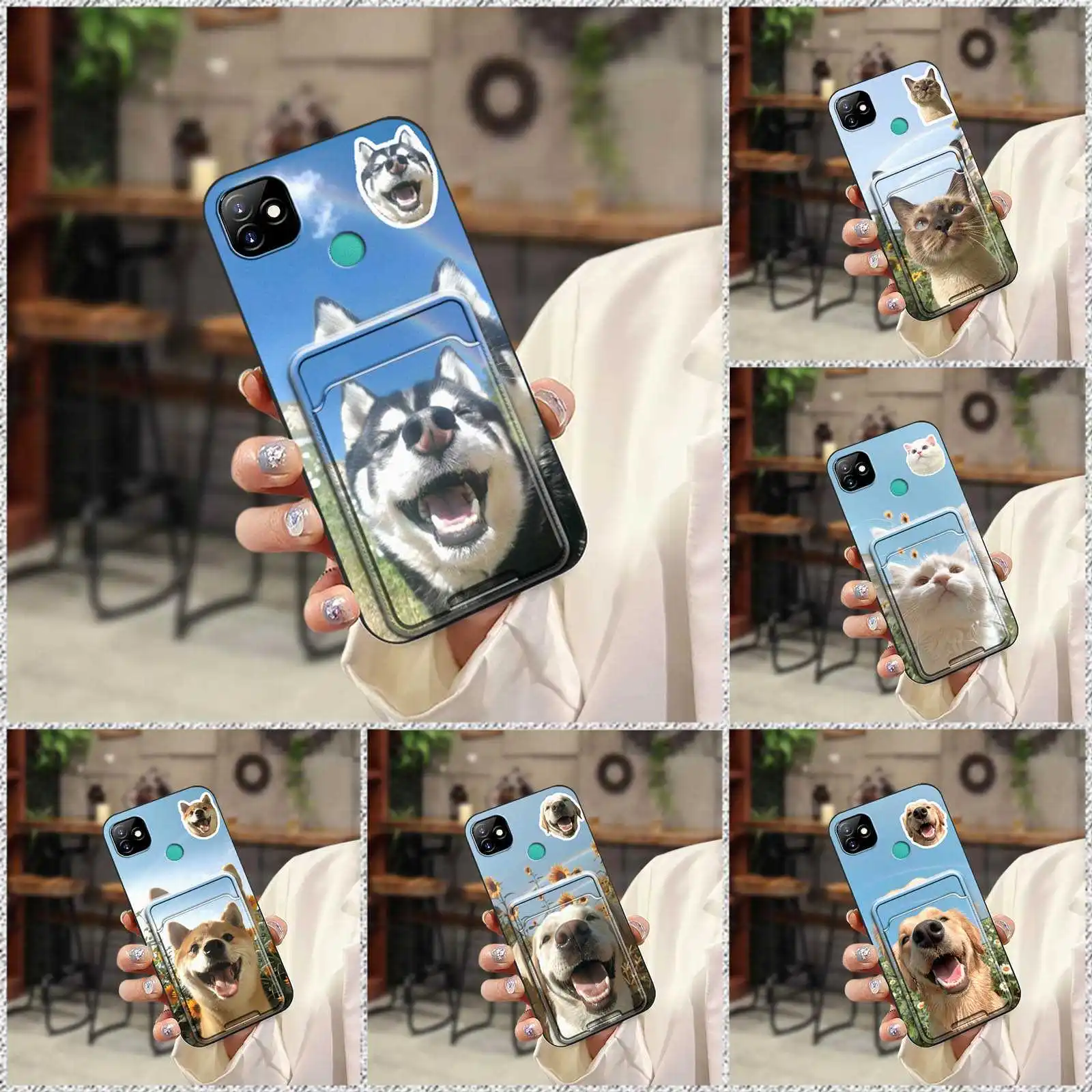 Сумка для карт из ТПУ, чехол для телефона Itel P36 Play/Vision1, милый пылезащитный водонепроницаемый защитный прочный силиконовый противоударный чехол для собаки