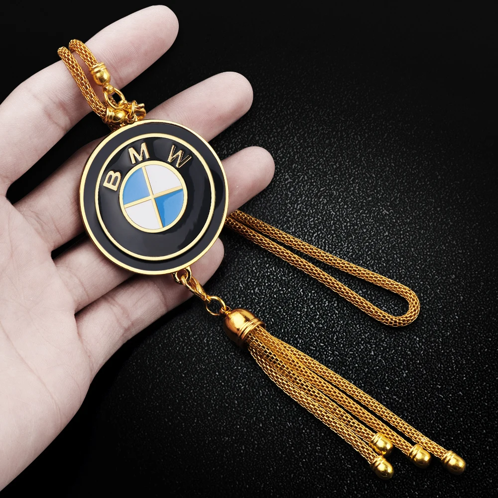 Car Styling Decoration Accessories Rearview Mirror Metal Pendant 3D Badge Ornament For BMW M Performance X3 X4 X5 E39 E82 E90 Z4