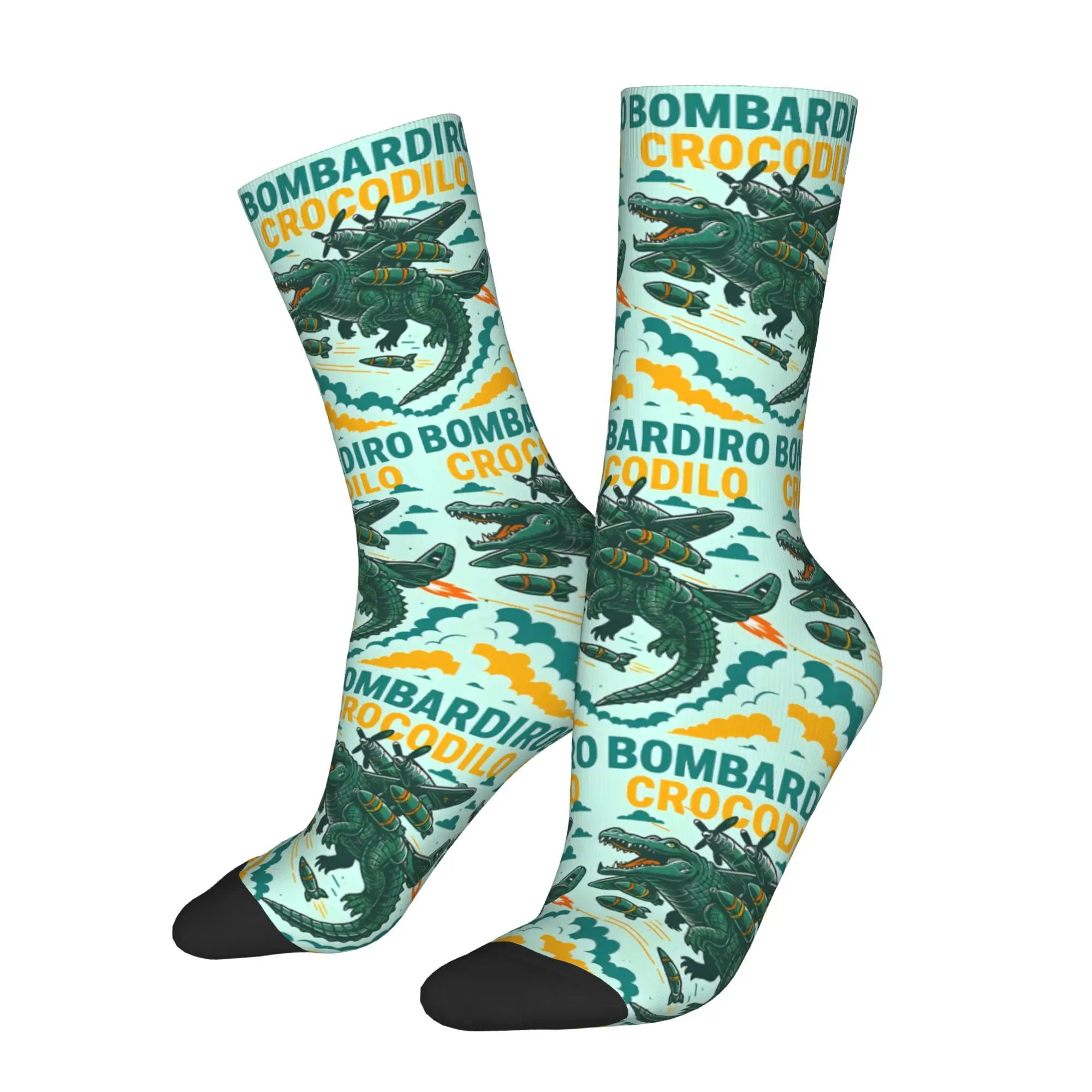 

Забавные мужские носки Happy, итальянские винтажные носки Brainrot в уличном стиле Харадзюку, повседневные носки для экипажа, подарочный узор с принтом