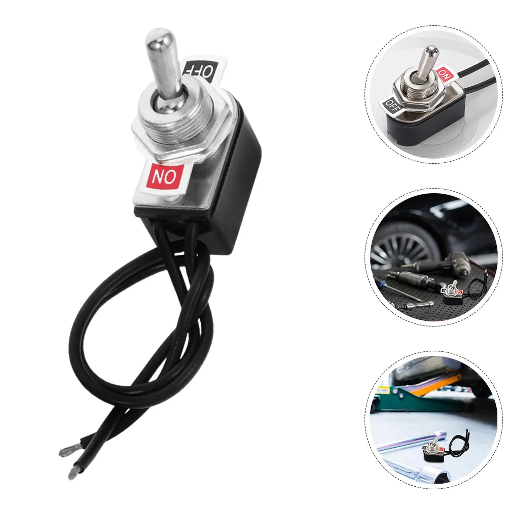 

5Pcs Miniature Toggle Switch Two Position on Off Car Truck Rv Suv Marine Metal Automotive Electrical Switch Toggle Switches