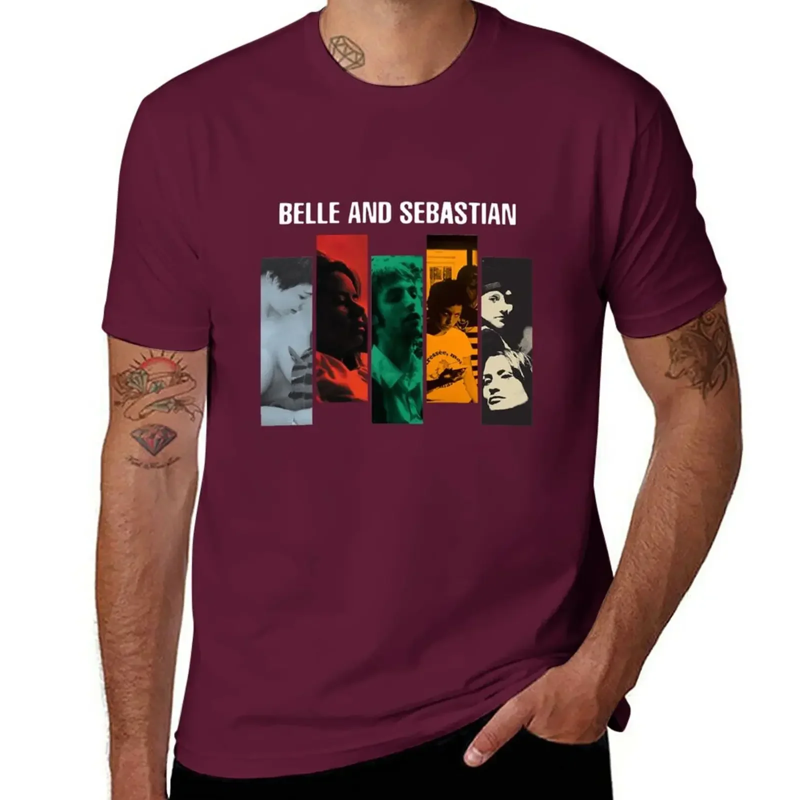 Tees shirts graphic tees mens champion t shirts Belle and Sebastian Discography T-Shirt 2024 funny summer style men clothing