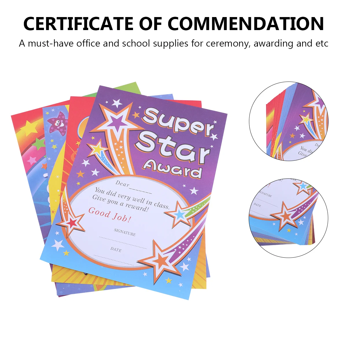 School Supplies Toddler Award Certificates A5 Kindergarten Commendation Letter Paper Child