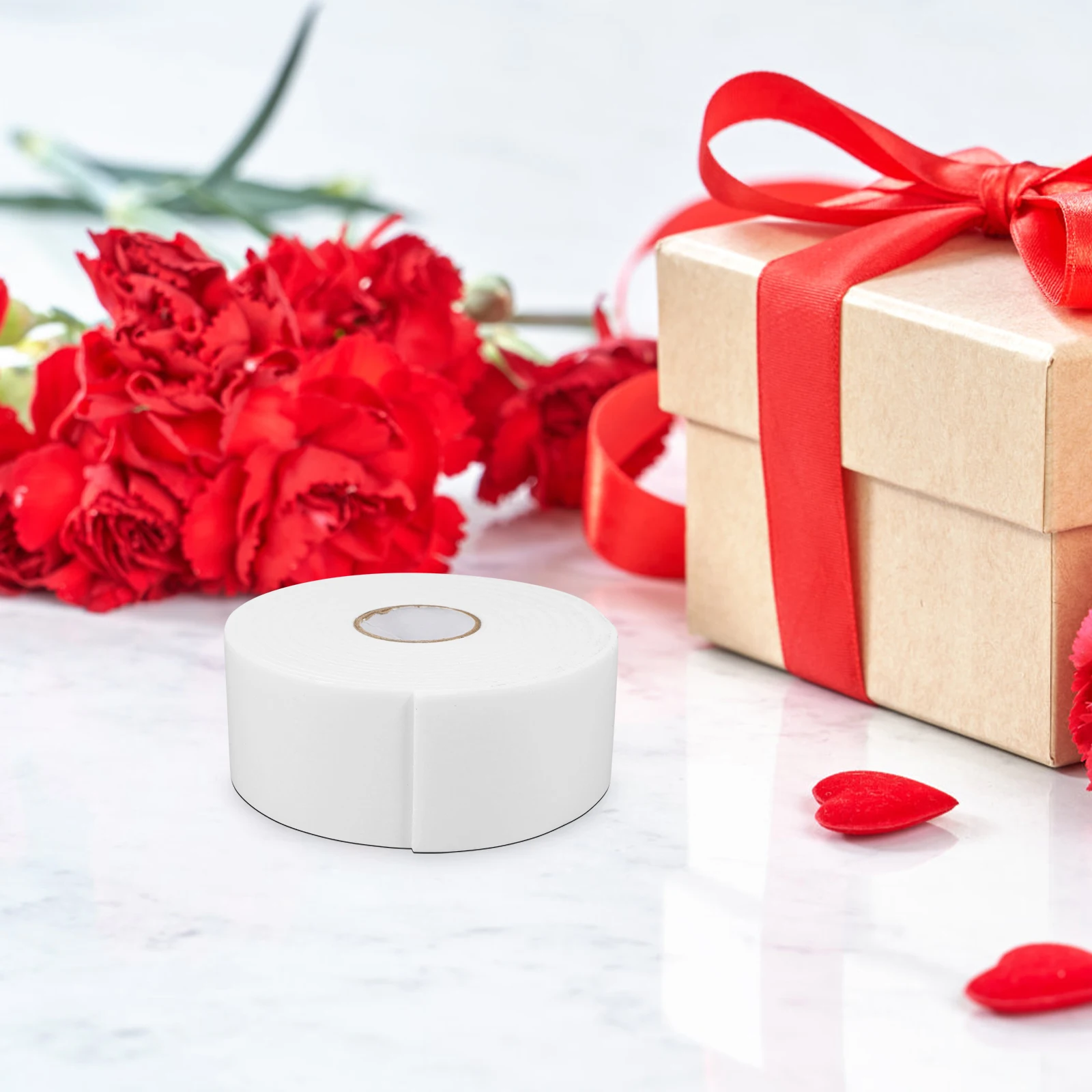 Bande adhésive Double face en mousse blanche, 2 pièces, bande de montage épaisse pour bricolage, Scrapbooking, emballage artisanal de cadeaux, utilisation scolaire et de bureau