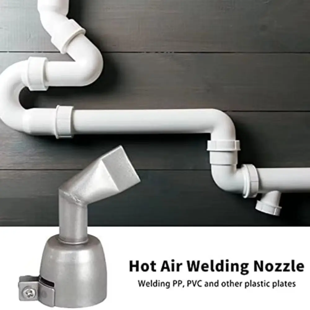 

120/90 Degree Welding Nozzle Stainless Steel High Temperature Resistance Hot Air Welding Nozzle Convenient No Air Leakage