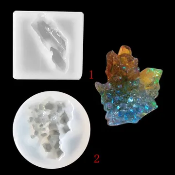 Iceberg Resin Molds Crystal Mould Crystal Cluster Handmade Irregular Simulation Stone Silicone Decoration For Jewelry Mould PRZY