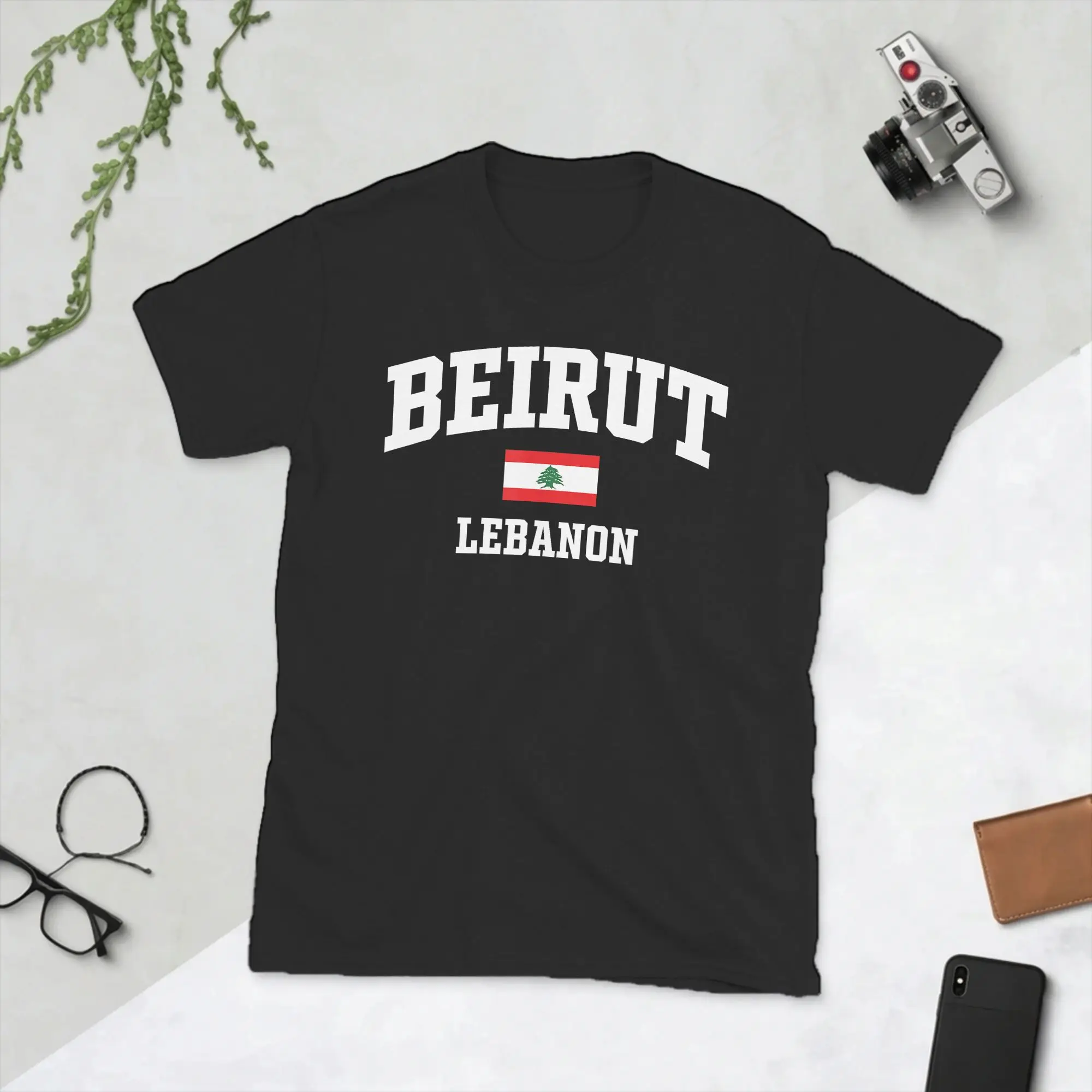 Awesome Beirut Lebanon T-Shirt Men Crew Neck Cotton T Shirt  Short Sleeve Tees Original Clothes