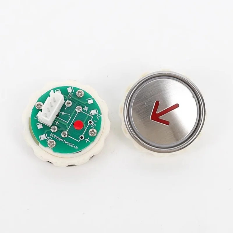 5PCS Elevator Button NY20041659H03 A4N28797 A4J28796 For Jiangnan Jiajie Round Red/Blue Light Elevator Accessories Diameter 32MM