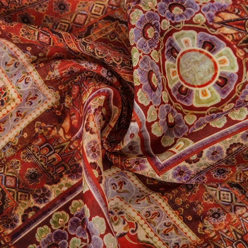 Wholesale Factory Direct Sale Pure Ramie Fabric Twill Printed Raw Color Lightweight Wrinkle Resistant Cool Feeling No Deformatio