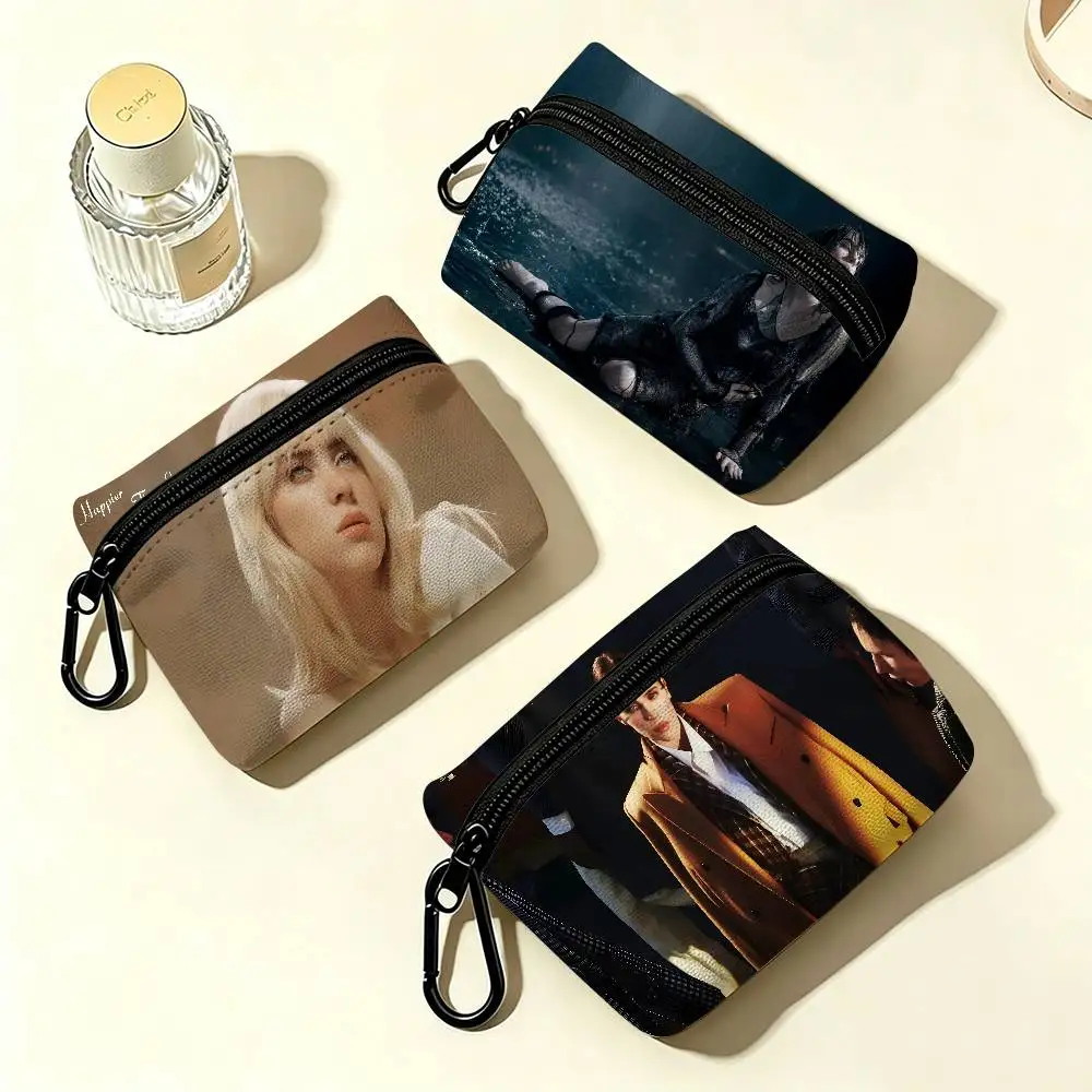 Pop Star B-billie Oxford Coin Wallet Detachable Carabiner Hook Compact Storage Bag For Outdoor Shopping Accessory