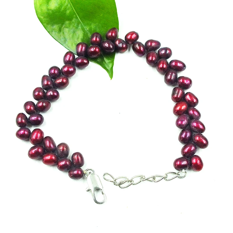 classic. 6MM AAA natural pearl bracelet  7.5\