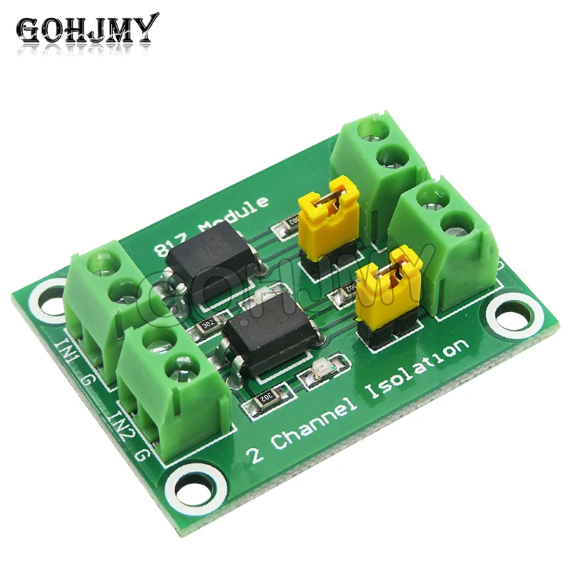 2-way voltage isolation board PC817 optocoupler voltage control transfer drive module optoisolator