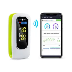 Konsung-oxímetro de pulso médico para dedo, medidor de saturación de oxígeno en sangre, Monitor de ritmo cardíaco, OLED, Bluetooth, cuidado de la salud, F01LT