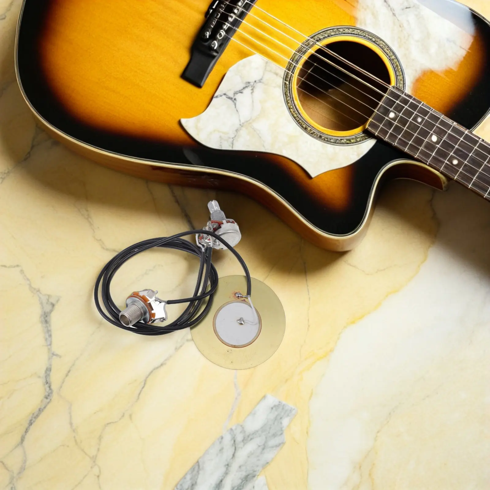 2Set Acoustic Guitar Pickup Kit Piezo Transducer 50Mm Easy Install Stable Signal Perfect for Recording Live Performance Guitar - view 5