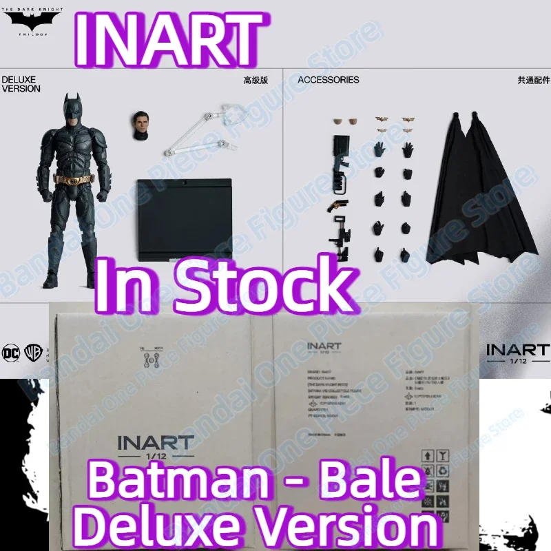 

In Stock 100% Original INART 1/12 SHF Batman The Dark Knight Trilogy Bale Deluxe Version Anime Action Figure Model Toys