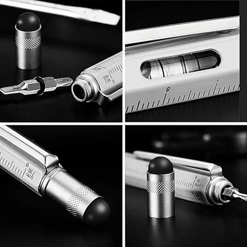 Penne per attrezzi da 24 pezzi penne per attrezzi 6 In 1 penne per attrezzi multiuso e ricariche per inchiostro da 24 pezzi Gadget cacciavite penne regalo