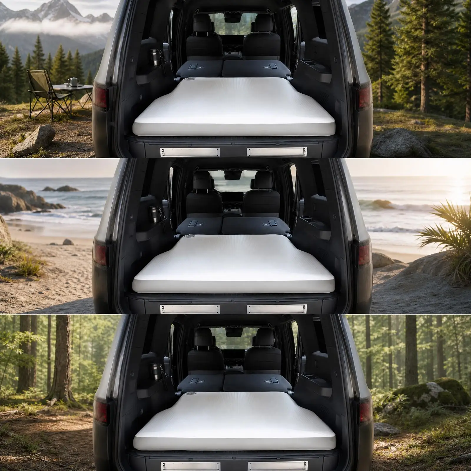 Foldable Inflatable Car Sleeping Mattress for Camping Outdoor with Durable PVC Build for Multiple Users