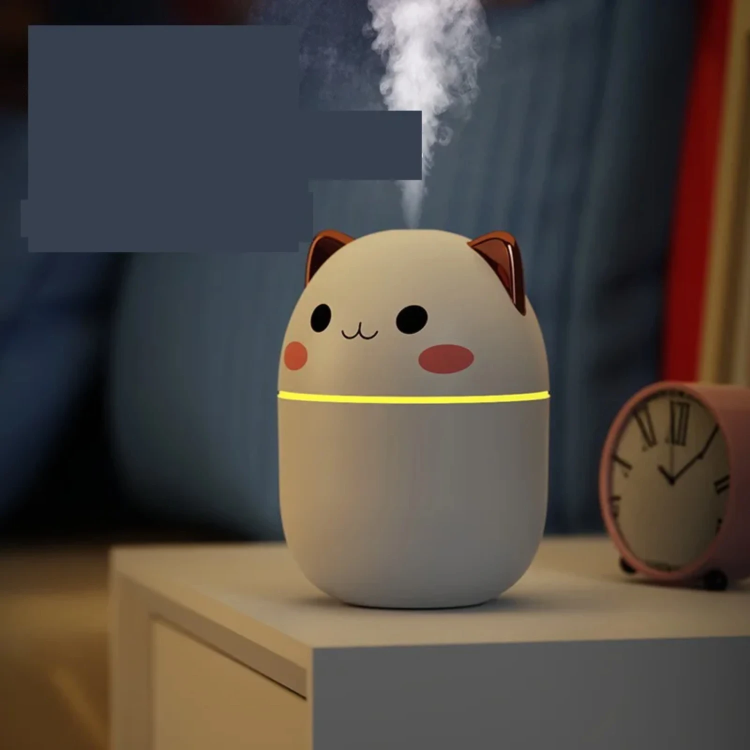 Mini Cute Essential Oil Air Humidifier for Bedroom - Cool Mist Purifier and Diffuser - Perfume Maker and Humidifier - Umidificad