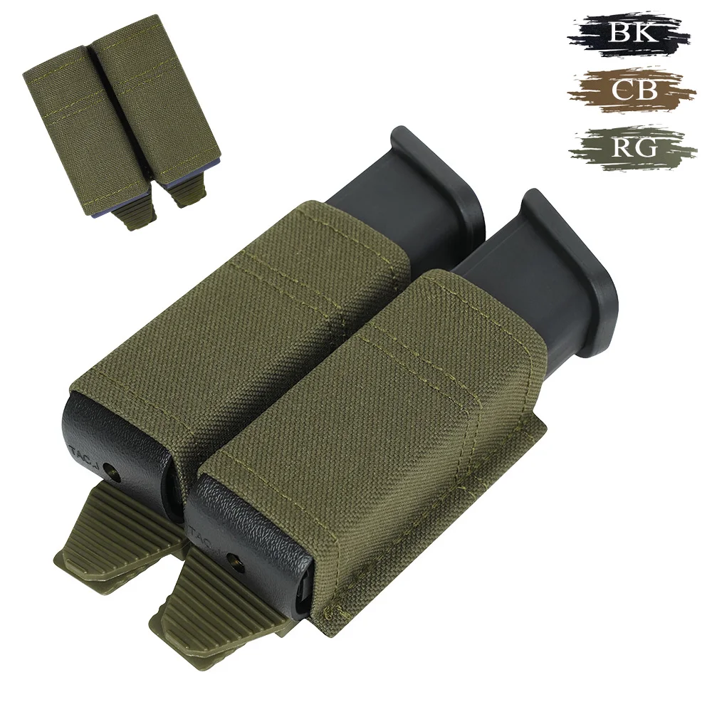 

Нейлоновый быстрый двойной чехол для магнитов MOLLE, совместимый с быстроразъемной пряжкой, эластичным удержанием для стрельбы, охоты, страйкбола