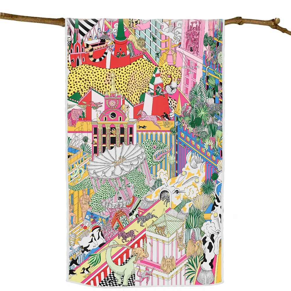 

Long Twill Scarf Luxury Shawls Scarves Hand-rollerd Edges Shawls Clothing Bag Belt Neck Decoration Christmas Gifts