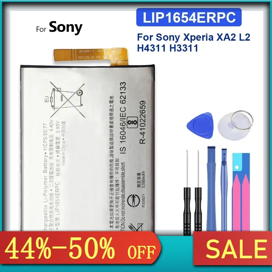 Portable Battery LIP1653ERPC LIP1654ERPC 3300mAh-3430mAh For sony Xperia XA2 Ultra G3421 G3412 XA1 Plus Dual H4213 H4311 H3311