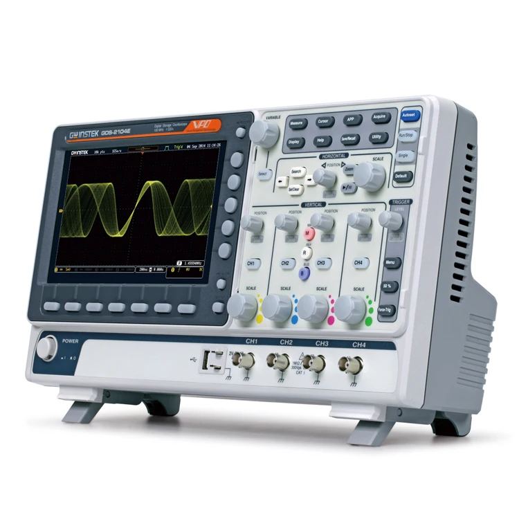 Gwinstek GDS-2000E Series GDS-2204E 200MHz/100MHz Digital Storage Oscilloscope
