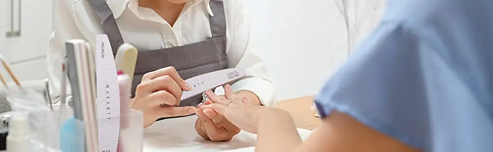 Makartt Nagelfeilen 180/240 Körnung, doppelseitige Nagelfeilen für Acrylnägel, 10 Stück, waschbare Schleifbretter für Nagelbedarf – Detail 11