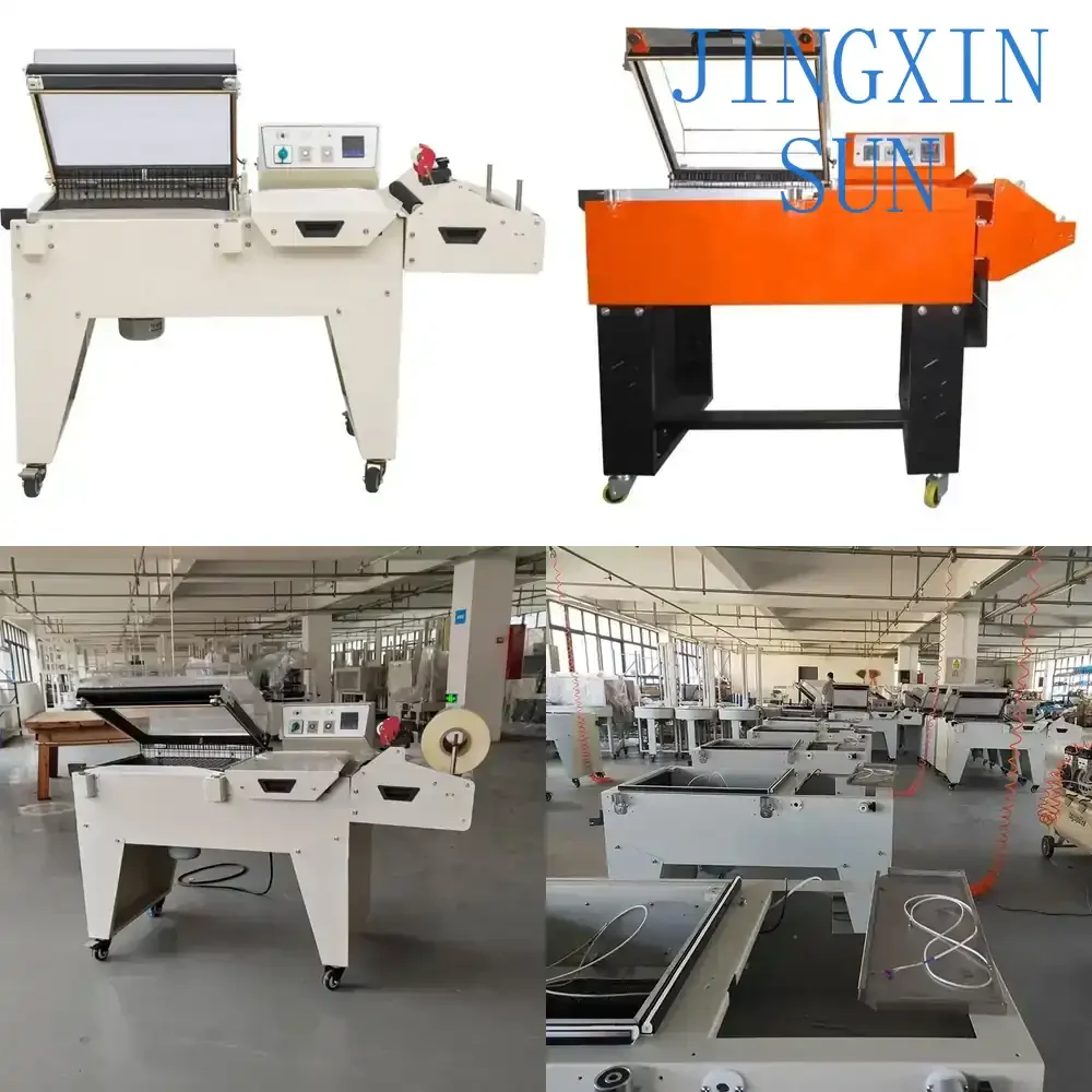 2 in 1 Shrink Packaging Machine for FM5540 Sealing Cutting Shrink Wrap Plastic Packaging Machine for Small Business Packaging