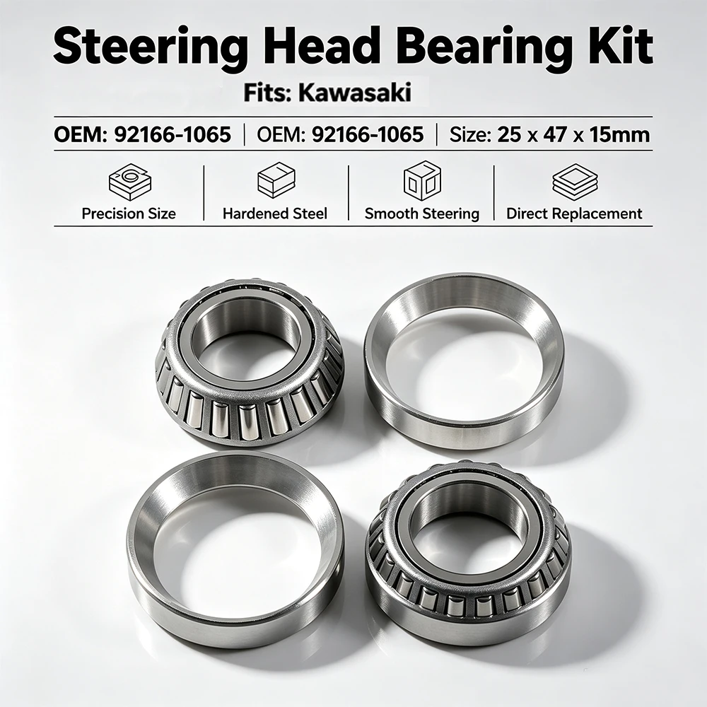 Motorcycle Steering Stem Bearing Seal Kit For Kawasaki KX65-A6 KX65 KX65A6F KX65 KX65A7F KX65 KX65A8F KX65 Parts