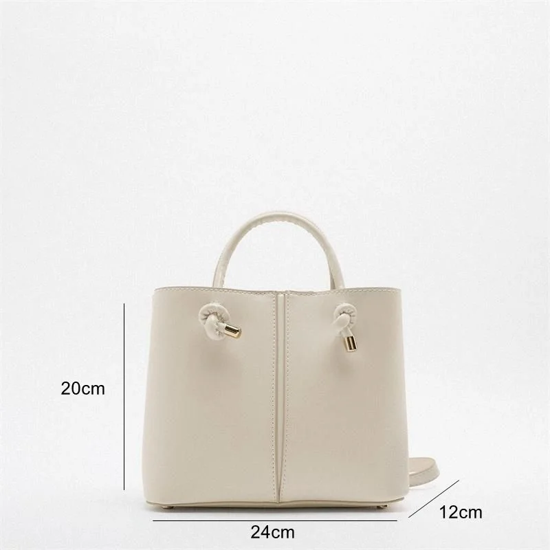 Imagem -06 - Za-bolsa de Ombro de Grande Capacidade para Mulheres Lazer na Cidade Handheld Crossbody Designer Casual Balde Escritório