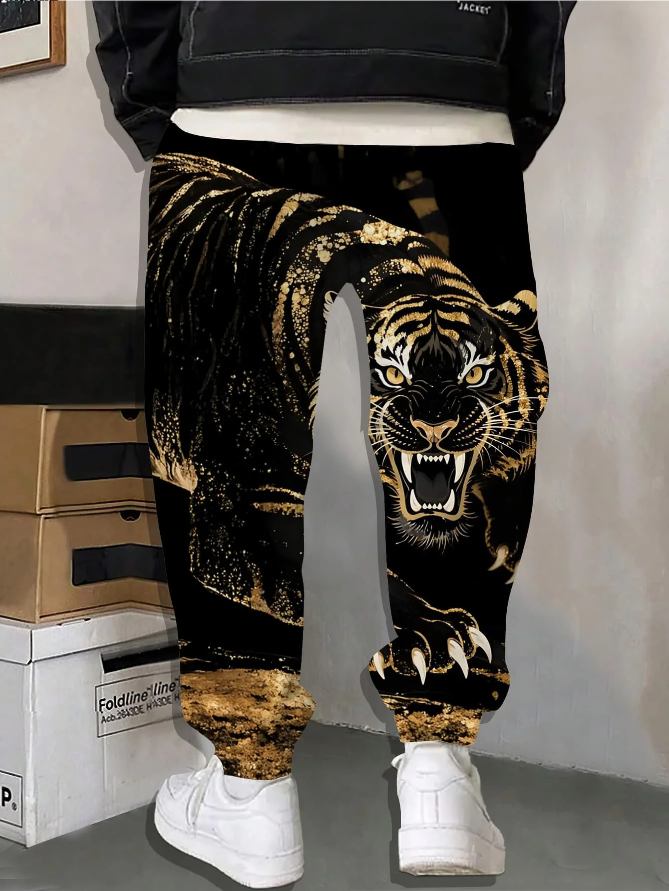 New Arrivals Beast Print Jogger Pants Unisex Sweatpants Streetwear Trousers Casual Daily Street Wear Animal Jogging Bottoms