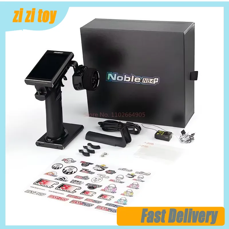 New FlySky Noble NB4+Remote Control Model Car 8-Channel Waterproof 2.4G Touch Color Screen Large Battery Long Range