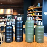 Tyeso Thermos Water Bottle 1000ml 750ml 360ml Double Stainless Steel Vacuum Flask Mug Portable Outdoor Fitness Sports Drinks Cup