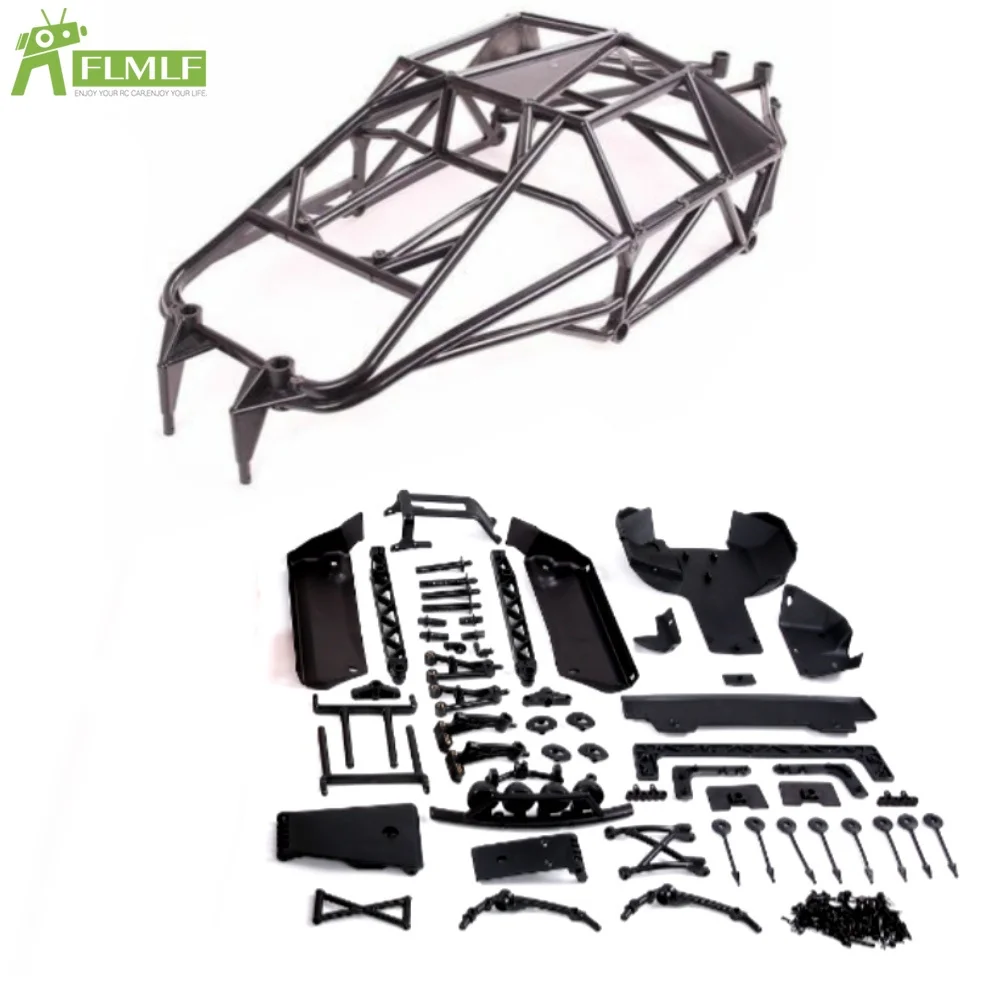 

Plastic Upgrade Conversion and Roll Cage Kit Fit for 1/5 HPI ROFUN BAHA ROVAN KM BAJA 5B To 5T Truck Rc Car Toys Games Parts