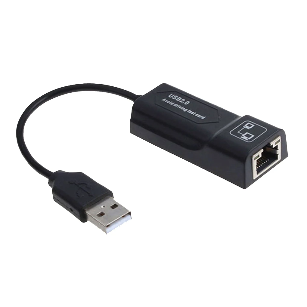 

PC USB2.0 Ethernet Adapter Laptop Network Card USB Lan Mini Network Adapter USB to RJ45 10/100 Mbps