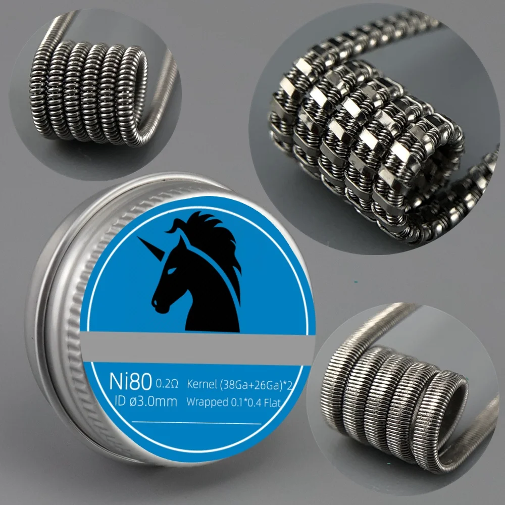 21 Hole 3.0mm/3mm/3/3.0 mm Springs Clips Coil Replacement Ni80Cr20/S.S.316L/KA1 3 Materials 50/20/10 Pcs